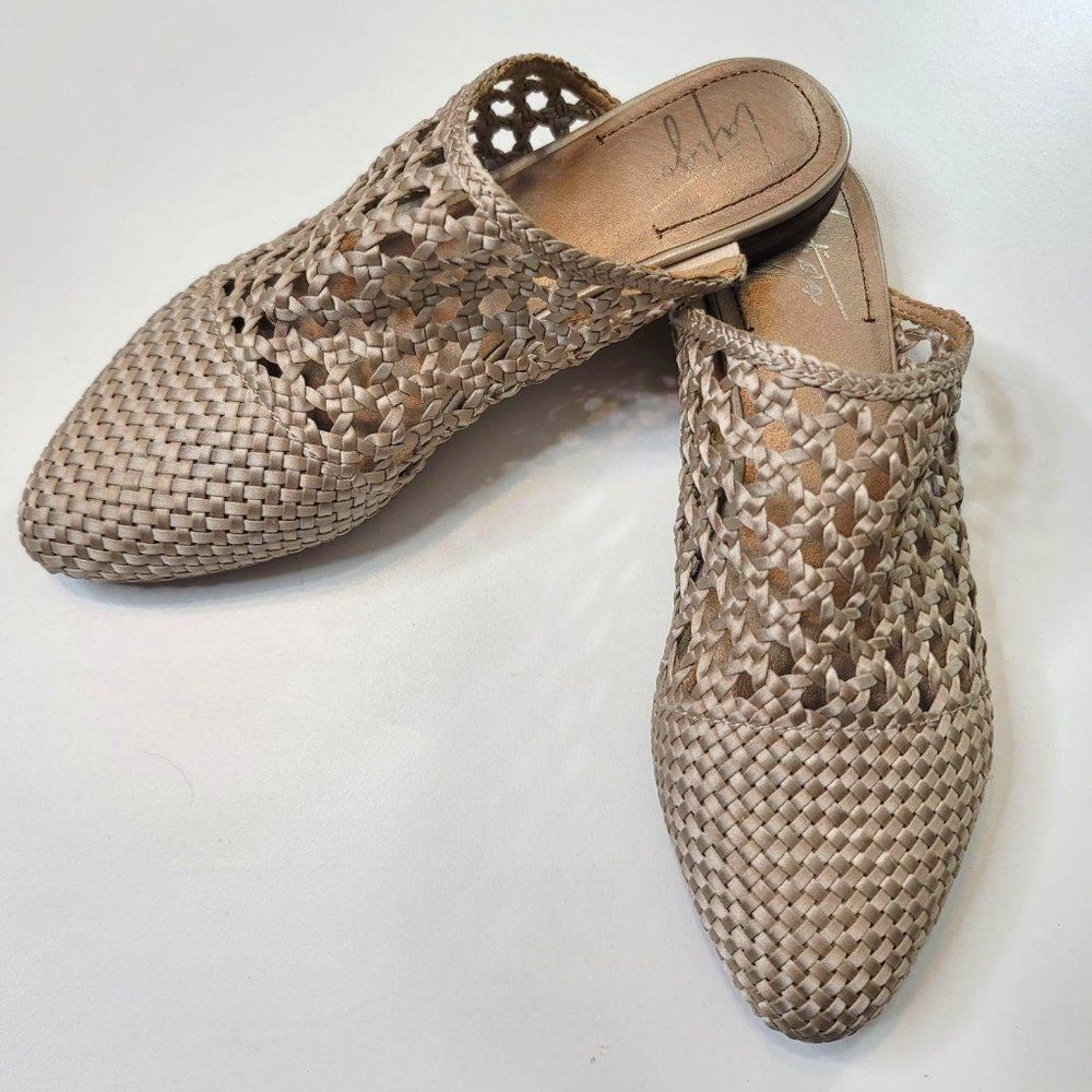 Latigo Champagne Woven Pointed Mule 6.5